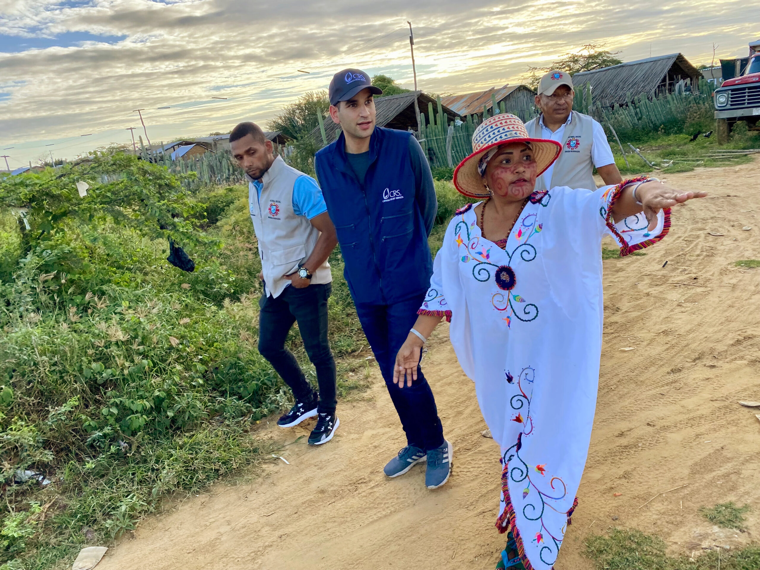 residente de la guajira muestra la localidad