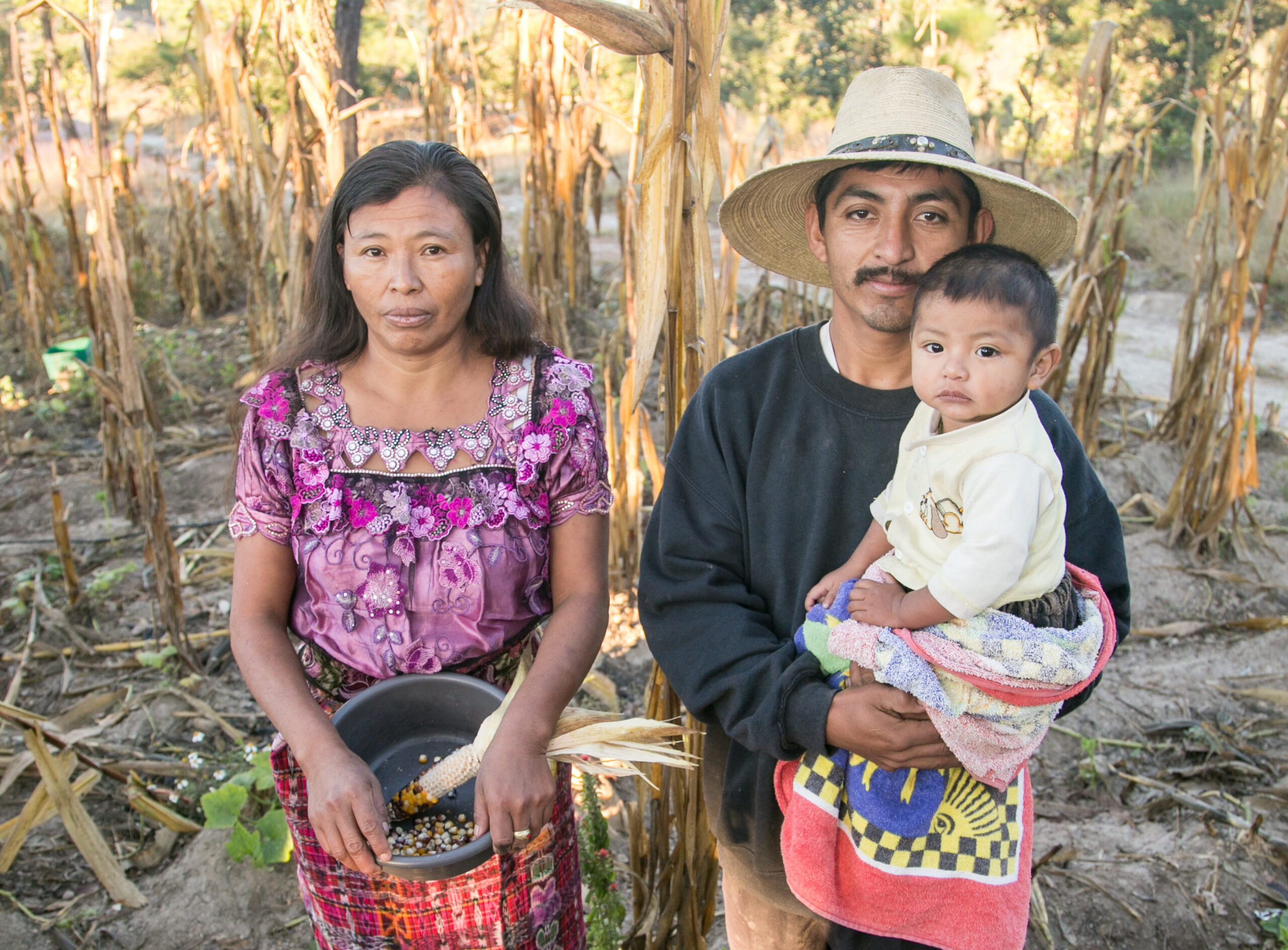 familia de agricultores en guatemala